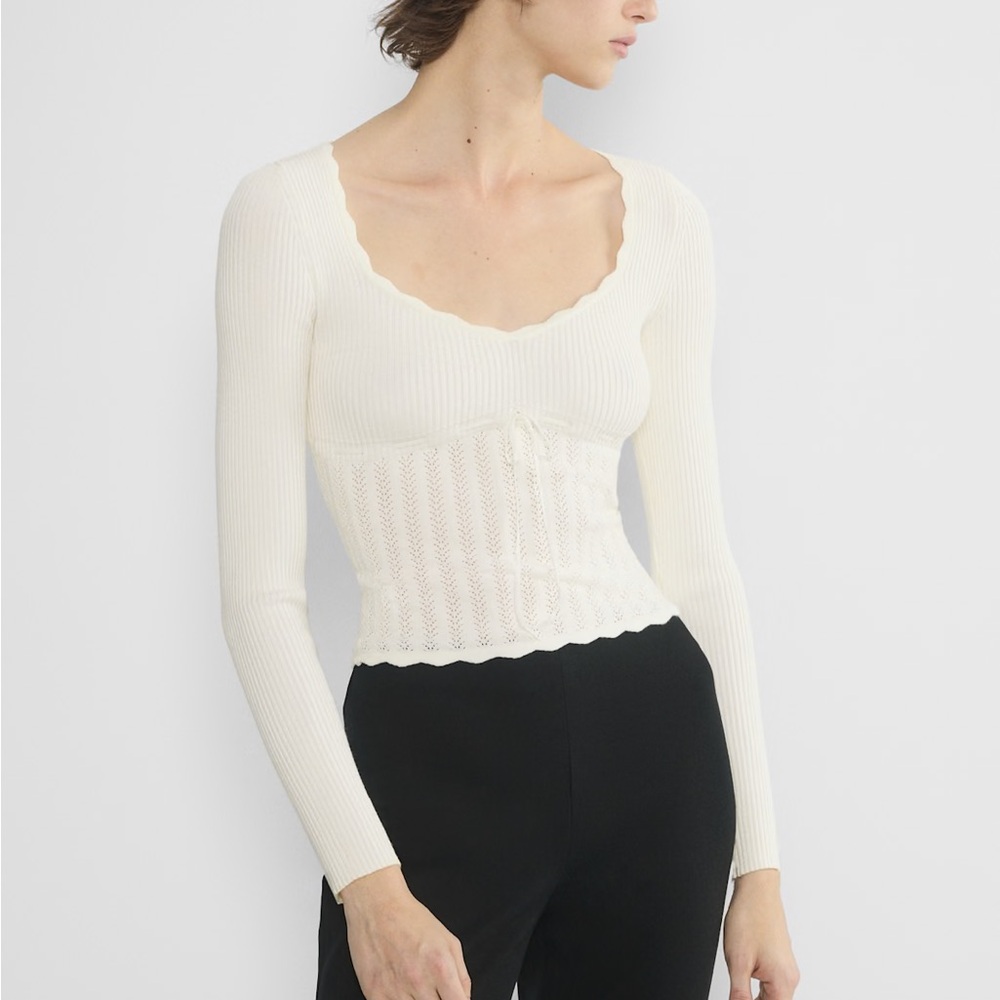Aritzia Wilfred Soloist Sweater - Light Birch XS (NWT)